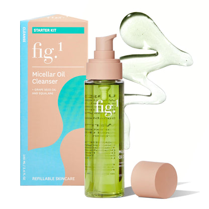 Fig.1 Micellar Oil Cleanser, Makeup Remover Cleansing Oil, 3.4 fl oz