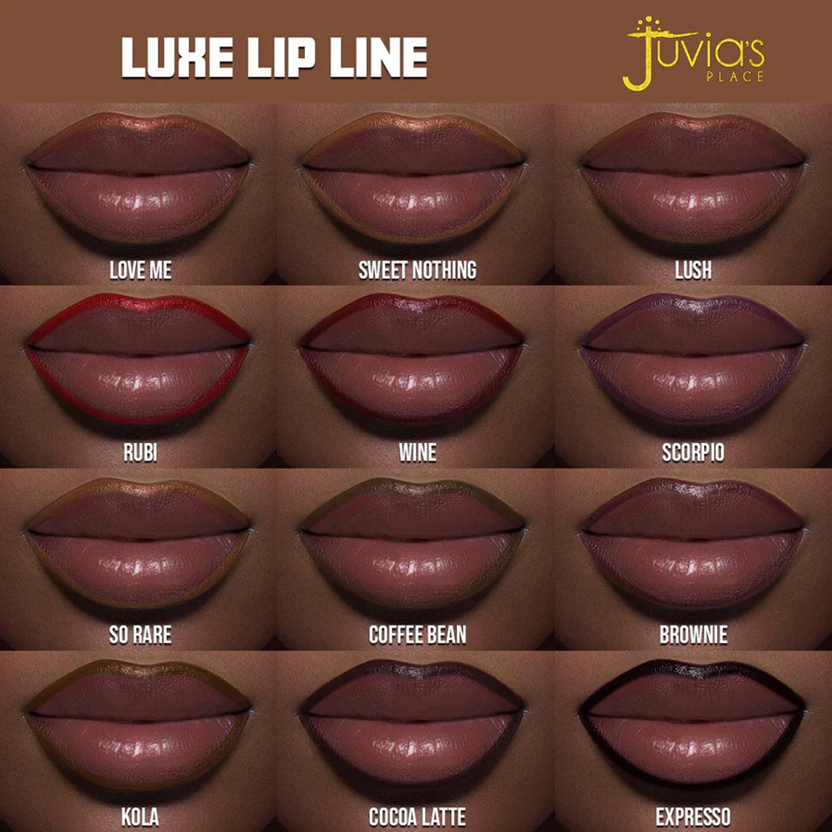 Juvia's Place Luxe Lip Liner Scorpio - Long Lasting Matte Finish Makeup