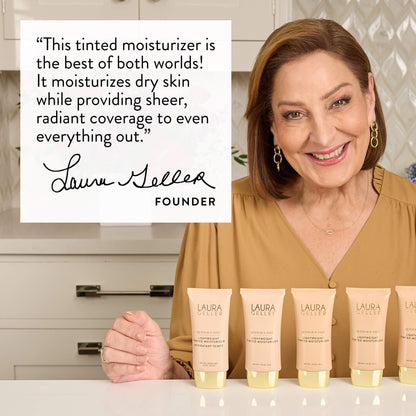 LAURA GELLER Quench-n-Tint Tinted Moisturizer, Hydrating - Porcelain/Fair