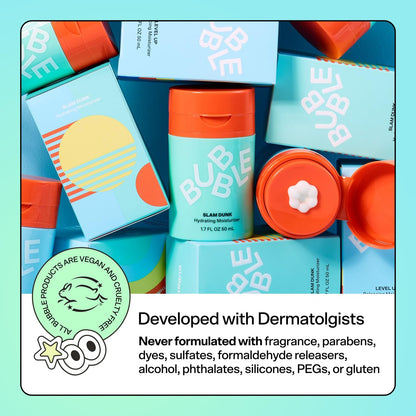 Bubble Skincare Soft Swerve Barrier Cream - Face Moisturizer for Dry Skin, Skin Barrier Repair Balm - Moisture-Sealing Face Balm with Squalane, Shea Butter, Ceramides, Niacinamide (47g)