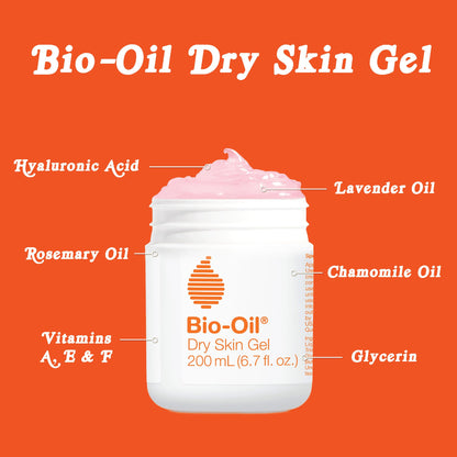 Bio-Oil Dry Skin Gel Moisturizer, Vitamin B3, Face & Body, 6.7 fl oz