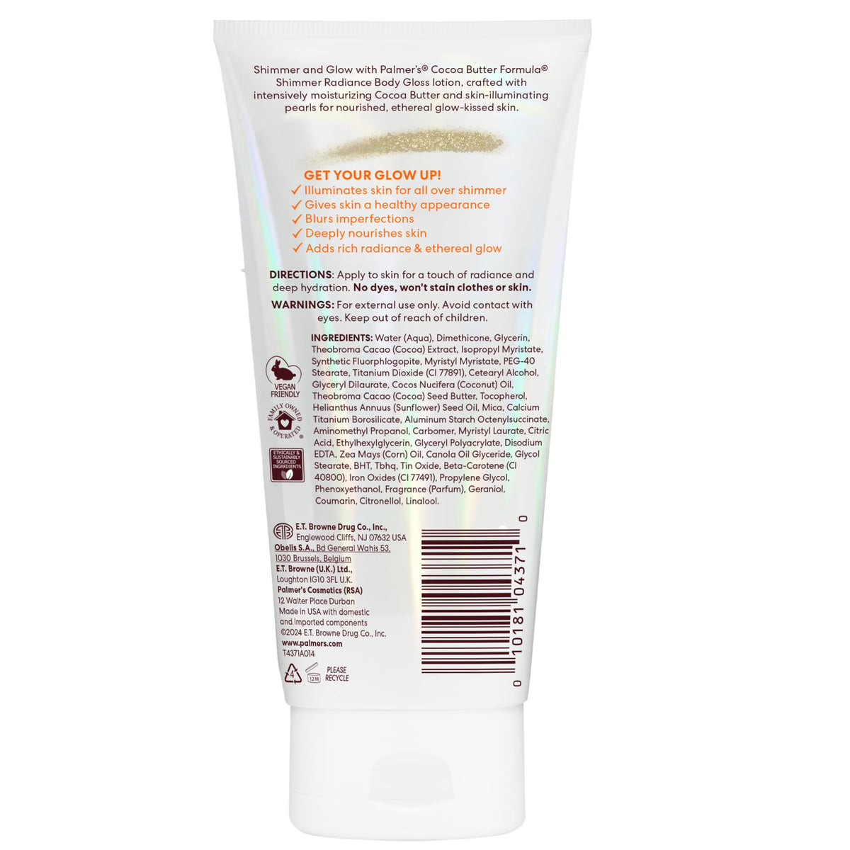 Palmer's Shimmer Body Lotion Cocoa Butter Formula with Vitamin E (5.25 Oz)