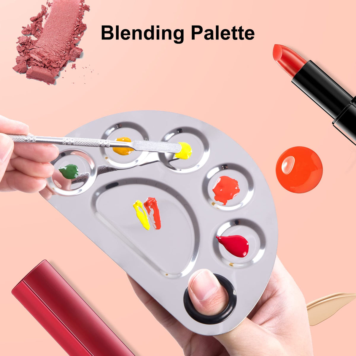 Makeup Palette Cosmetic Palette Spatula, Cosmetic Makeup Mixing Palette