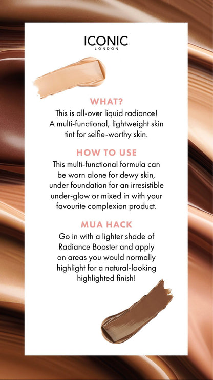 ICONIC LONDON Radiance Booster Tinted Moisturizer | Sand Glow, 1.01 Fl Oz