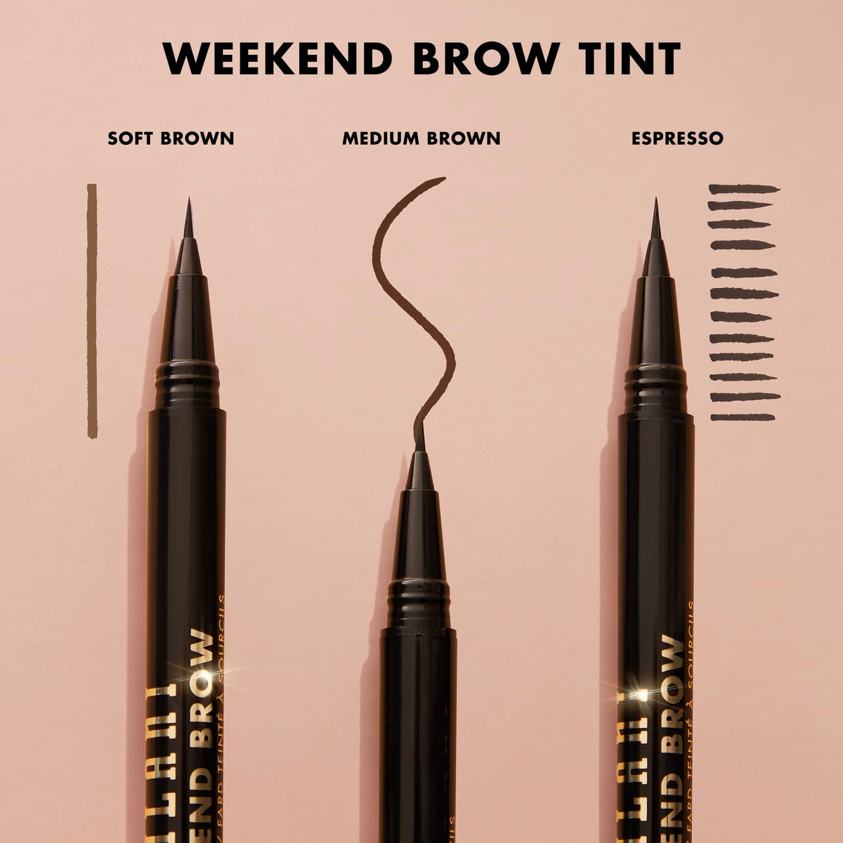 Milani Weekend Brow Eyebrow Tint - Microblade - Vegan - 130 Medium Brown