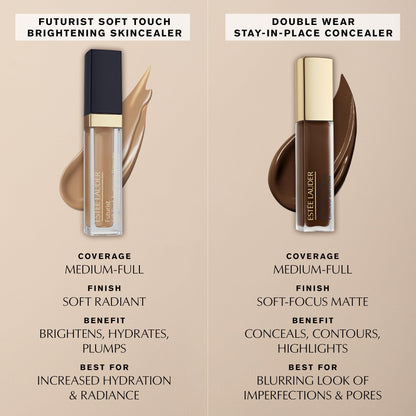 Estée Lauder Double Wear Stay-in-Place Flawless 24-Hour Concealer Makeup | Longwear | Soft Matte Finish, Medium-to-Full Coverage | Hydrating Concealer, 0.4 Fl Oz, 3C