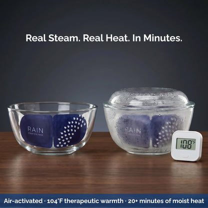 Rain Self Heating Eye Compress, Heated Eye Masks for Dry Eyes 20 Masks