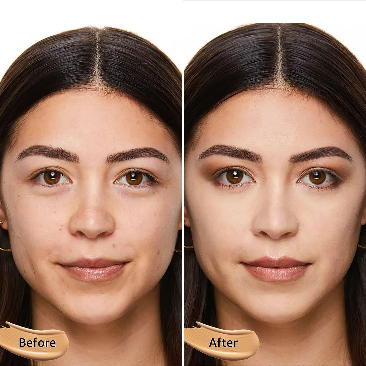 OETUIOW Cushion Foundation Concealer Full Coverage CC Cream, Natural