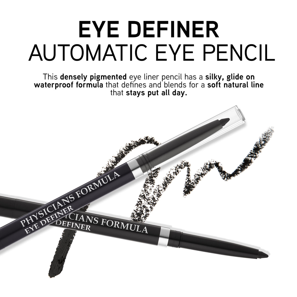 Physicians Formula Eye Definer Automatic Eyeliner Pencil Ultra Black | Dermatologist Tested, Clinicially Tested