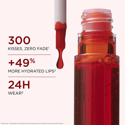 CLARINS Water Lip Stain | Buildable Matte Finish | Kiss Proof, Transfer-Proof, Lightweight and Long Lasting | Contains Hyaluronic Acid | 0.2 Fluid Ounces, 13 Nude Water