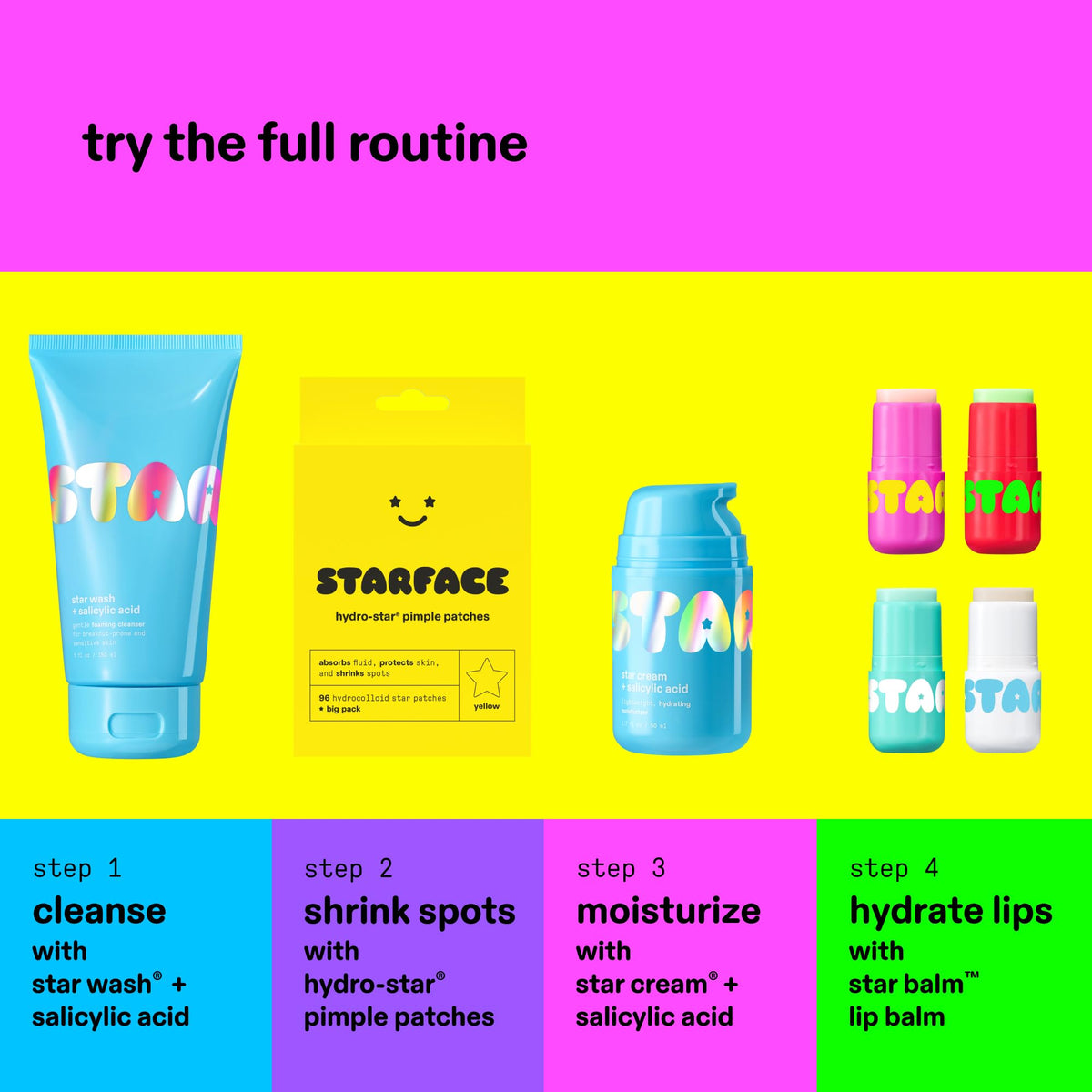 Starface Star Balm® Unscented, Lip Balm & Moisturizer, 0.15 oz, 1 Pack