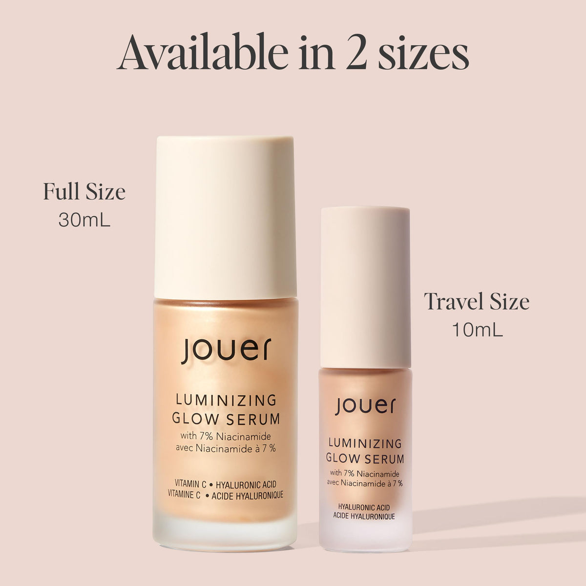Jouer Luminizing Glow Drops Serum with 7% Niacinamide | Mix 2–3 Drops With Moisturizer or Foundation For A Summer Glow, Use With or Without Makeup, 1 fl oz