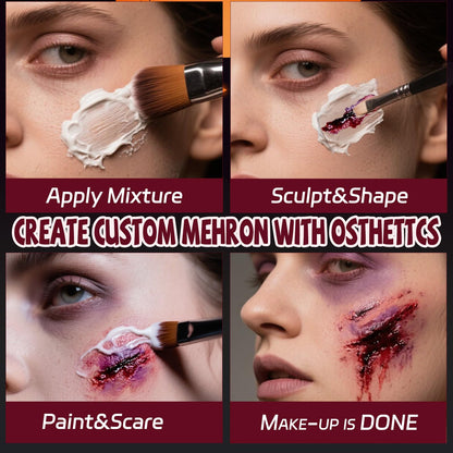 Liquid Latex SFX Makeup for Fake Scars, Zombie Wounds & Crafts, 1 fl oz