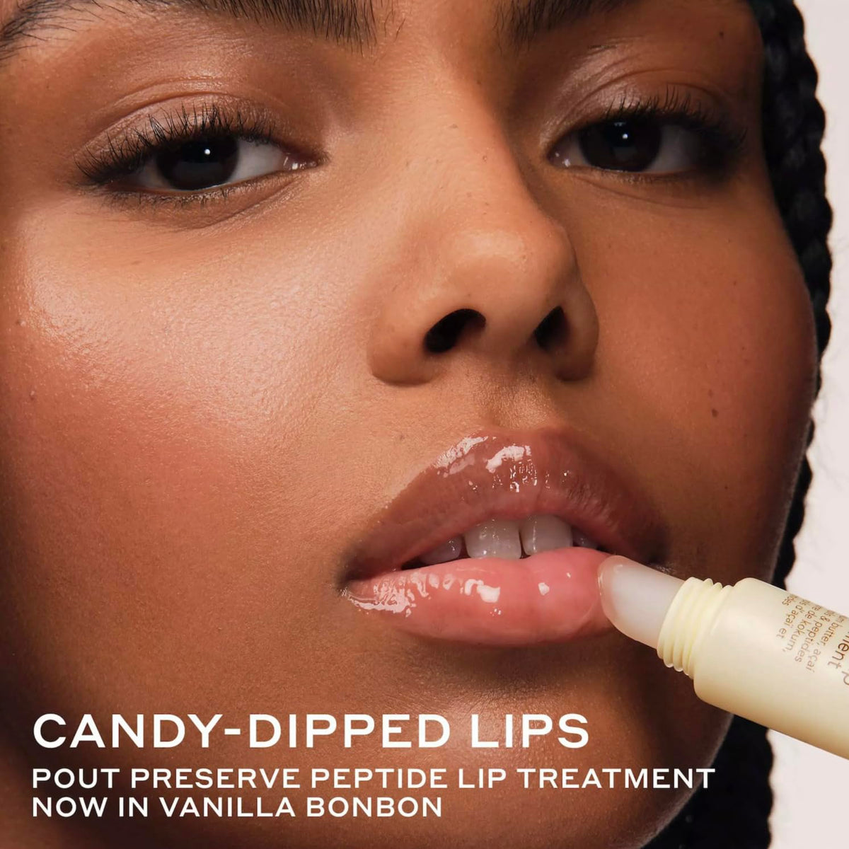 Ole Henriksen Pout Preserve Peptide Lip Treatment, Vegan Lip Plumping Treatment with Acai Sterols & Kokum Butter, Vanilla Bonbon