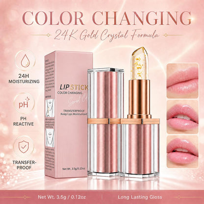 Kivora Lipstick for Mature Lips（2 Pack）,Latest Rose Gold Kivora Lipstick, PH Lipsticks Color Changing, Long Lasting Moisturizing Tinted Lip Balm