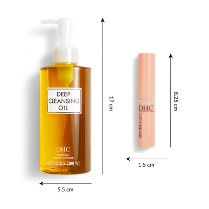 DHC Deep Cleansing Oil and Lip Cream Set, J-Beauty Bestsellers, 2-Piece Set