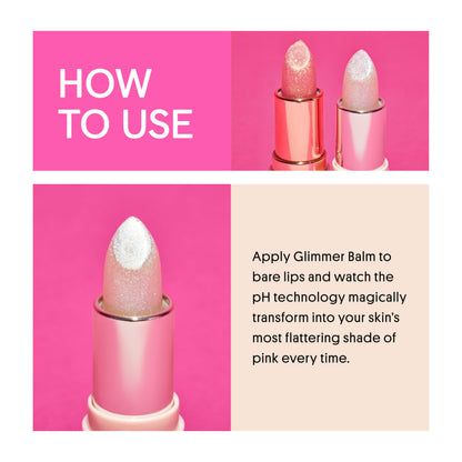 WINKY LUX Unicorn Glimmer Balm - Hydrating Color Changing pH Lip Balm