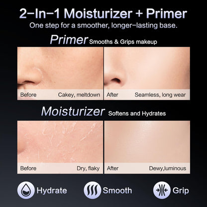 CARSLAN Black Magnet Moisturizing Primer Cream For Smooth, Non-cakey Makeup