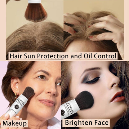 Meilury Sunscreen Setting Powder SPF 35, Mineral Powder for Face & Scalp