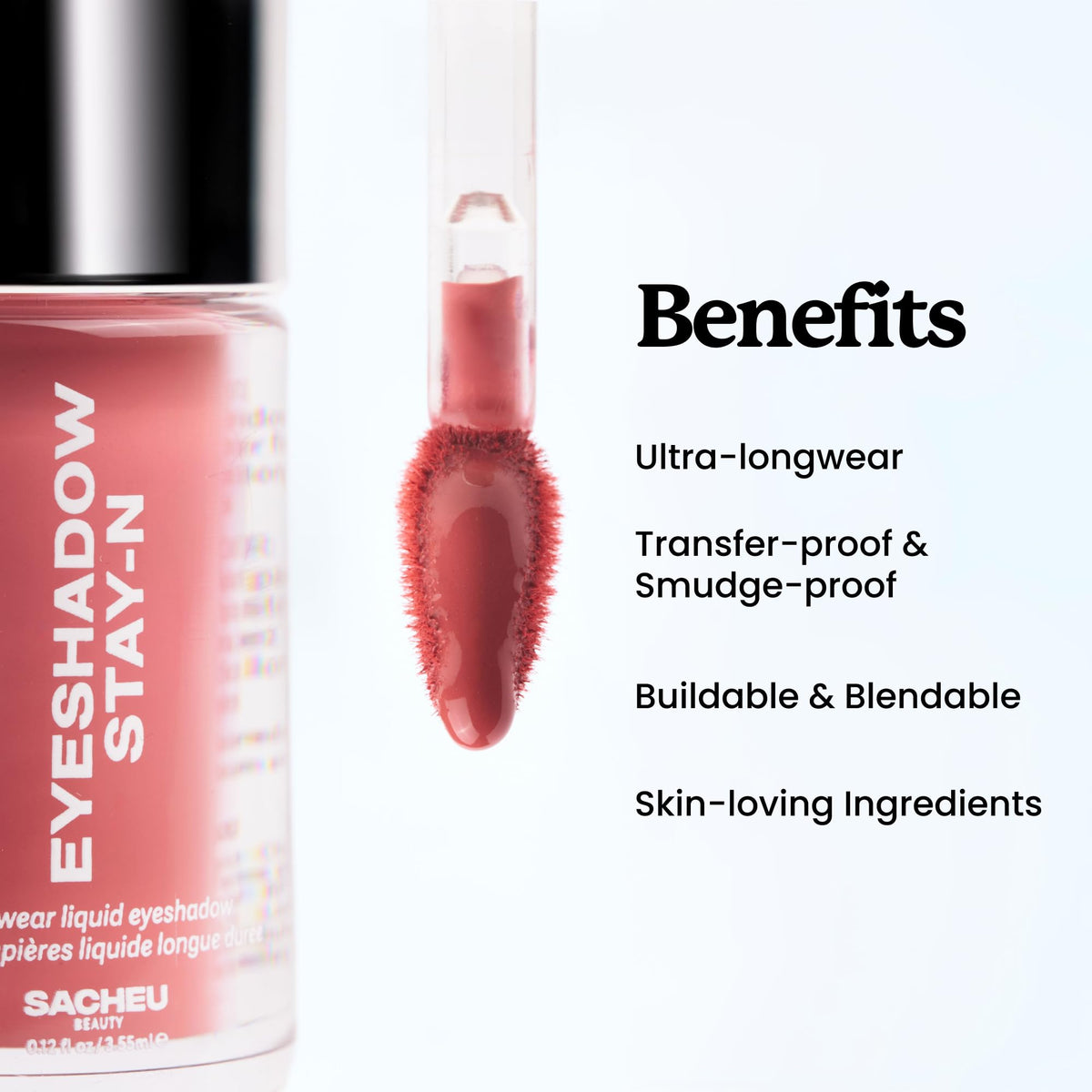 Sacheu Liquid Eyeshadow STAY-N, Buildable & Blendable, Shu-ggah