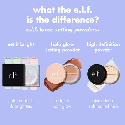 e.l.f. Set it Bright Powder Quad, Light-Medium