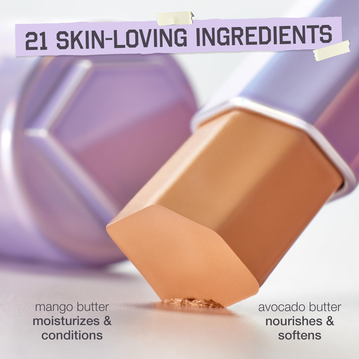 tarte shape tape blur concealer stick - Full Coverage Crease-Proof Makeup, Diamond-Shaped Precision Tip for Instant Eye Lift Effect, 50% Skin love-Ingredients, Vegan & Cruelty-Free, full size, 27H