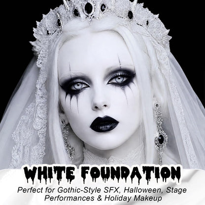 LYNEMOGA White Foundation, Liquid Foundation for Halloween Cosplay Makeup