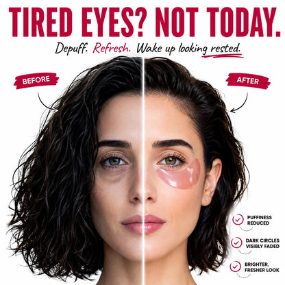 Eye Patches with Pink Peptides & Collagen for Puffy Eyes and Dark Circles
