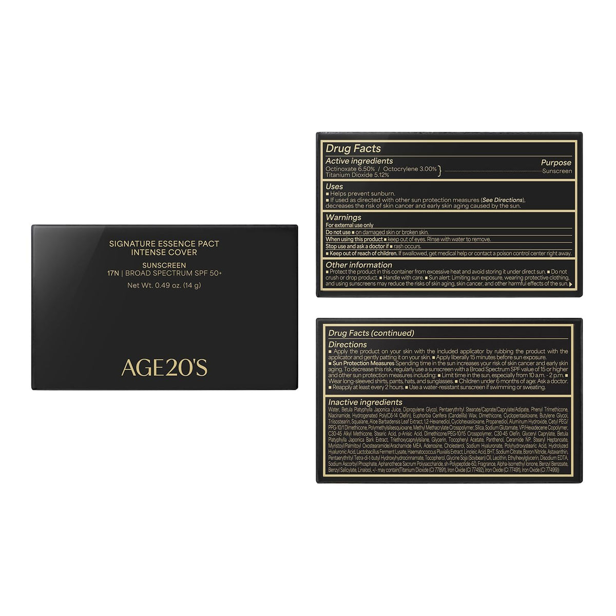 AGE20'S Signature Essence Pact | Pack of 2 | 17N IVORY