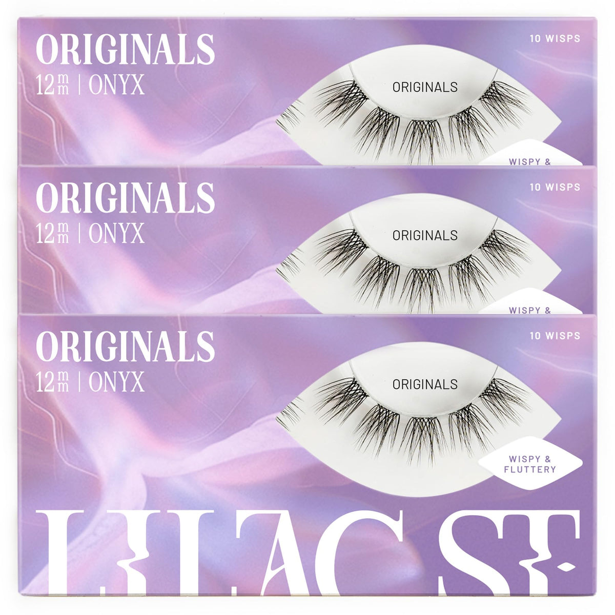 Lilac St Natural Lash Clusters for DIY Lash Extensions, Original, 12mm, 3pk