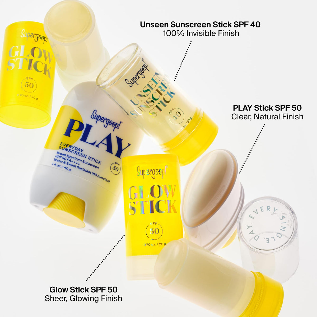 Supergoop! Glow Stick SPF 50 PA++++ Dry Oil Sunscreen Stick, .7 oz