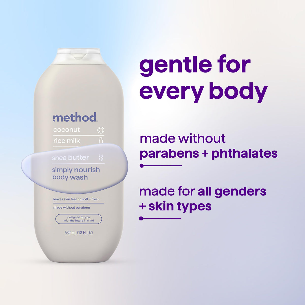 method Body Wash, Simply Nourish, 18 fl oz, 3 pack