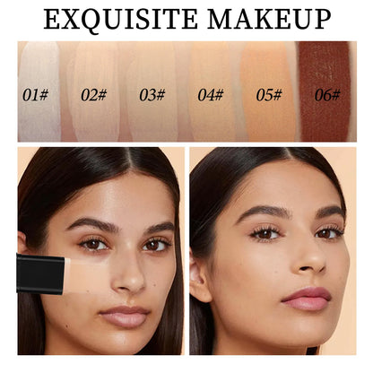 O'CHEAL Concealer Foundation Stick with Brush, Full Coverage Makeup 04#