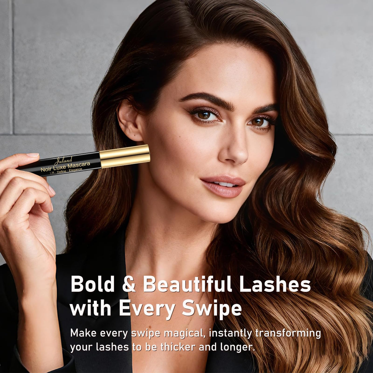 Essence Mascara Volume and Length – Volumizing & Lengthening Mascara for Full, Lush Lashes, Curl & Lift, Waterproof, Smudge-Resistant, Clump-Free Blackest Black, Long-Lasting Beauty Makeup