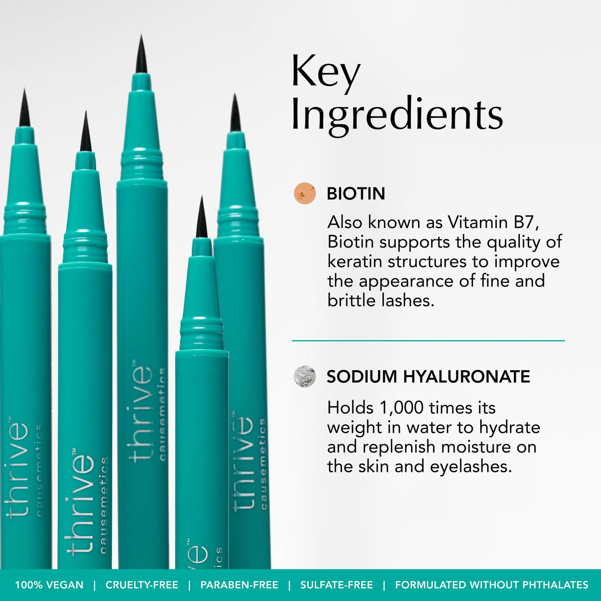 Thrive Causemetics Infinity Waterproof Liquid Eyeliner, Black Matte Shade