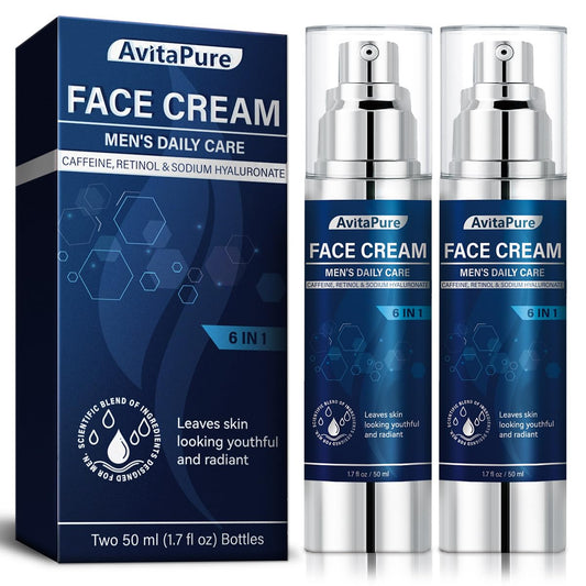 6-in-1 Face Cream for Men – Daily Hydrating Moisturizer for Age Defense