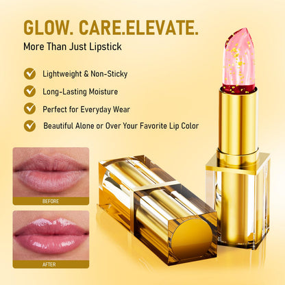 Fmnung 2PCS Areliaa Lipstick, Areliaa Lipstick for Older Women-Clear Reactive Skin-Adaptive Lip Adjusting Stick, Signature Long Lasting Moisturizing Nourishment Mature Lips