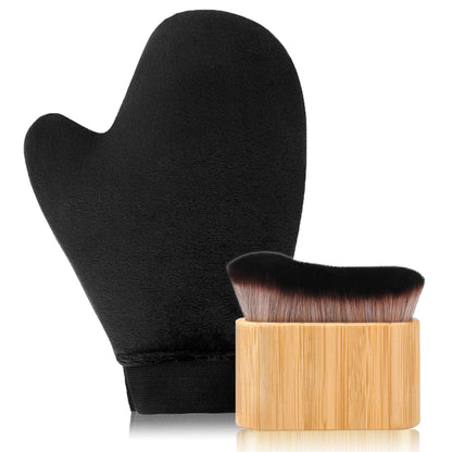 2 in 1 Self Tanning Mitt Kit,Self Tanner Mitt Applicator,Tanning Brush