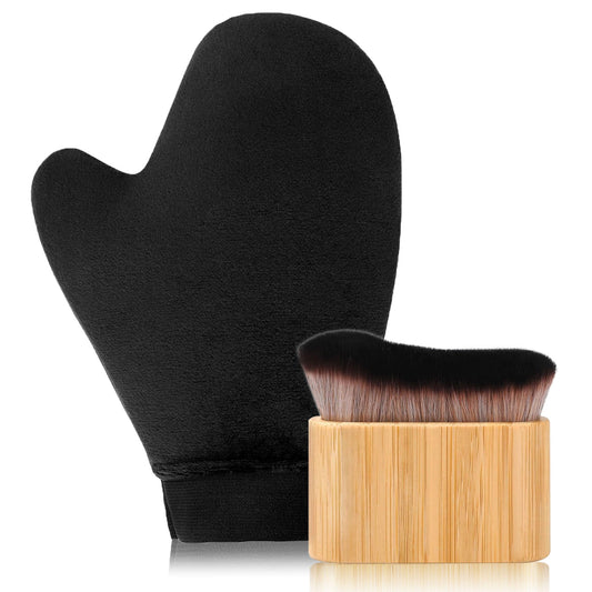 2 in 1 Self Tanning Mitt Kit,Self Tanner Mitt Applicator,Tanning Brush