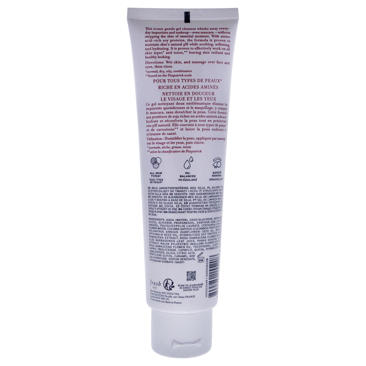 Fresh Cleanser, 150ml Soy Face Cleanser for Women