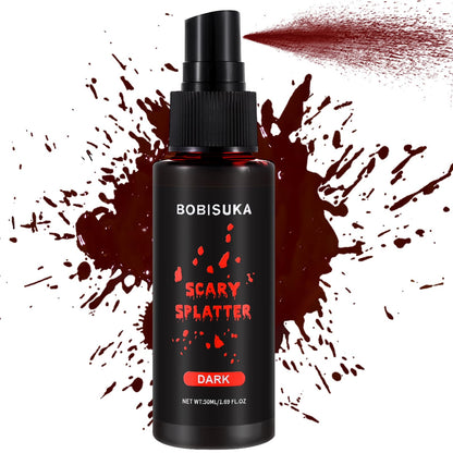 BOBISUKA Realistic Fake Blood Spray, Washable SFX Makeup Blood (Dark,50ml)