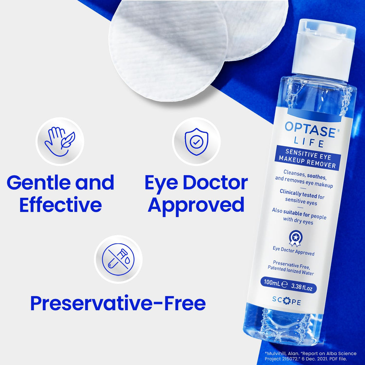 Optase® Life Sensitive Eye Makeup Remover, 100 ml