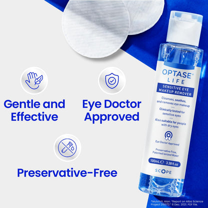 Optase® Life Sensitive Eye Makeup Remover, 100 ml
