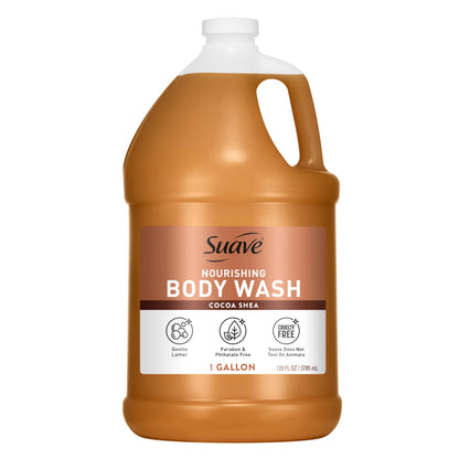 Suave Nourishing Bulk Body Wash, Cocoa Butter & Shea, 1 Gallon