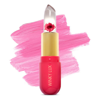 Winky Lux Flower Balm - pH Color Changing Lip Balm, Pink Flower