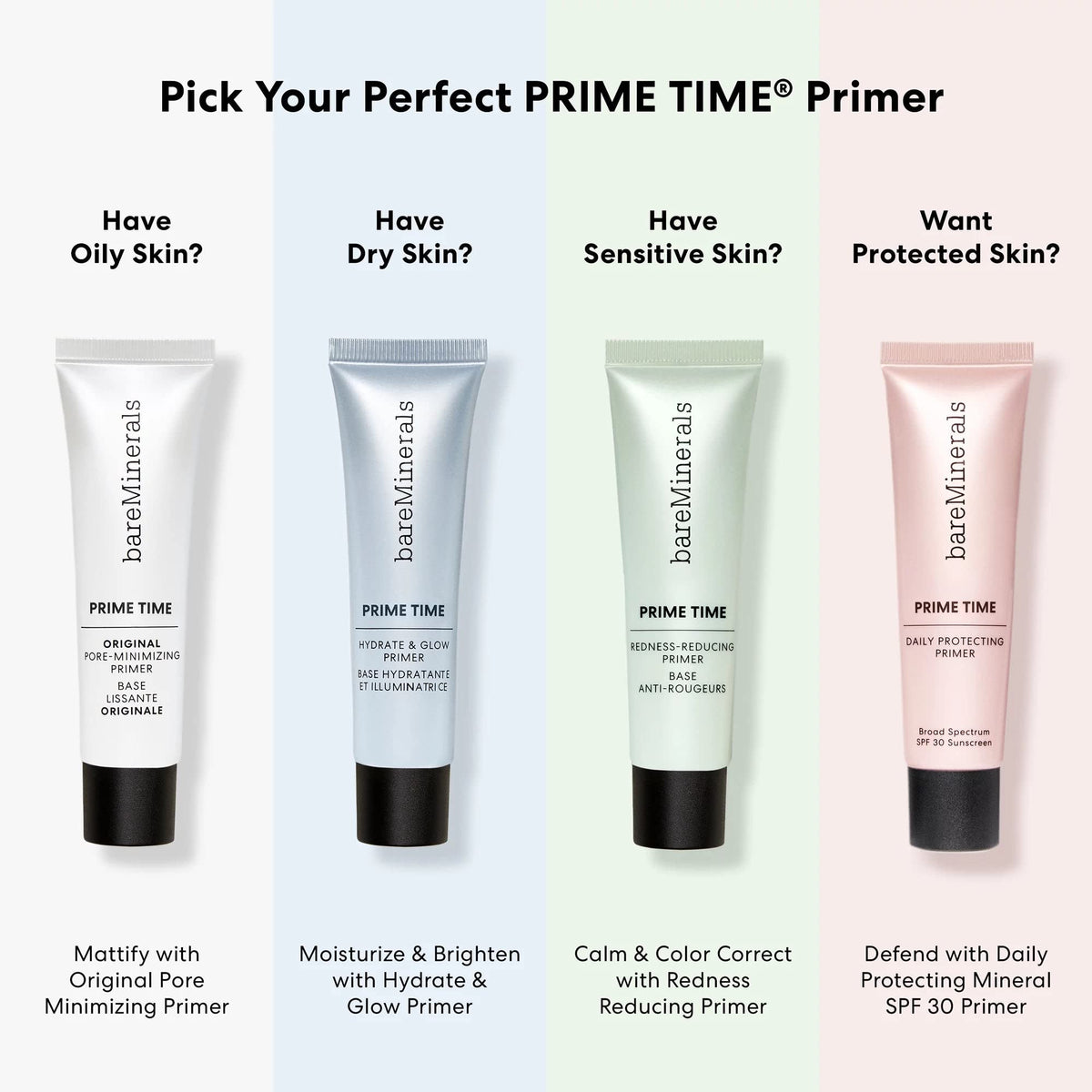 bareMinerals Prime Time Redness Reducing Foundation Primer, 1 oz