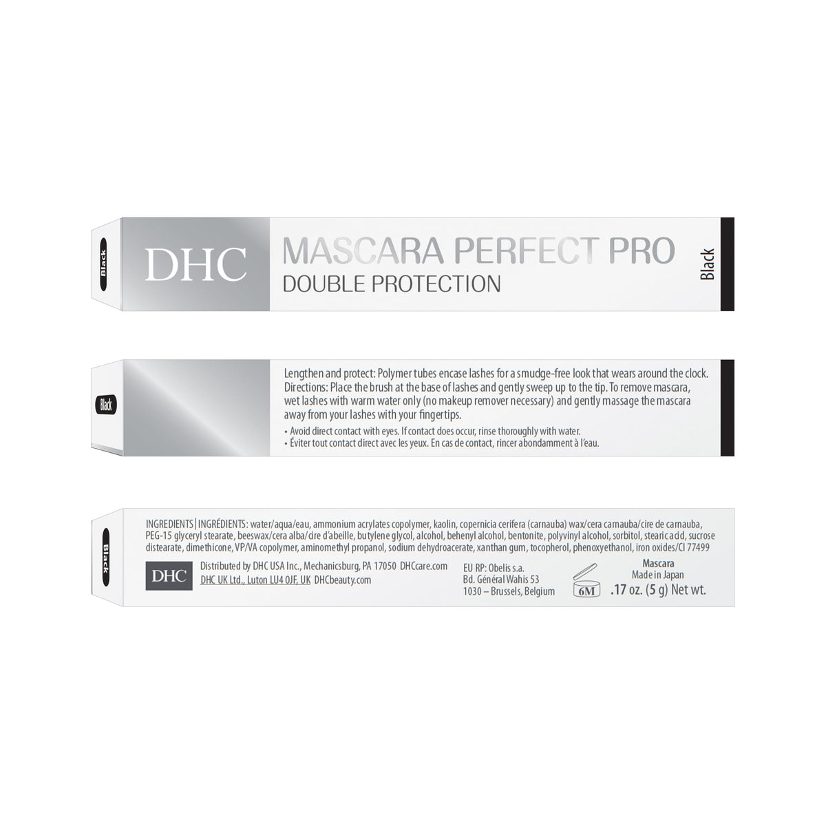 DHC Perfect Pro Double Protection Mascara, Tubing Mascara, Water Resistant