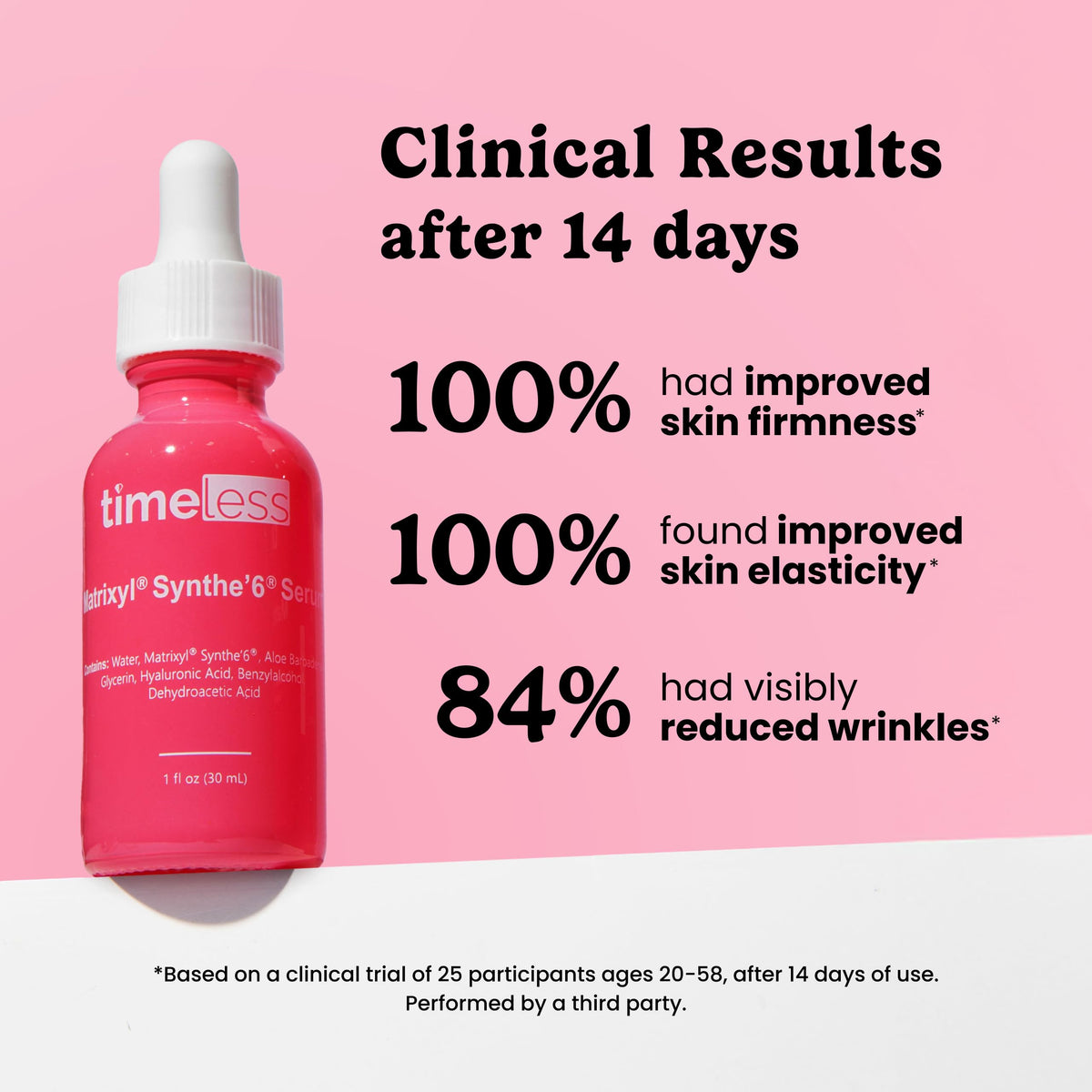 Timeless Matrixyl Synthe'6 Peptide Complex Serum, Hyaluronic Acid, 1 fl oz