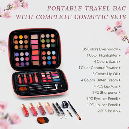 Color Nymph Makeup Kit for Teen Girl Beginner Makeup Kit Cosmetic Set Pink
