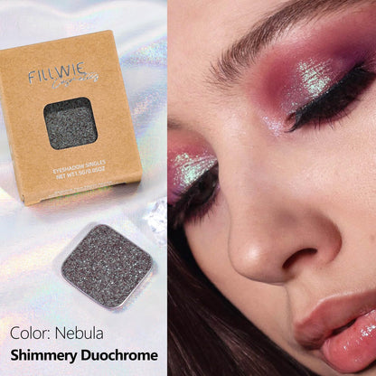 Fillwie Chameleon Duochrome Eyeshadow, Plum Mauve with Blue-Green Shift
